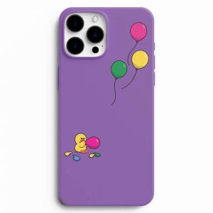 Balon Şişiren Civciv Resimli Telefon Kılıfı