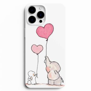 Balon tutan Fil Ve Tavşan Resimli Telefon Kılıfı