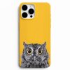baykus bakisi desenli telefon kilifi