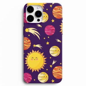 Güneş Ve Yıldız Baskılı Telefon Kılıfı