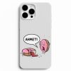 isirilmis donut baskili telefon kilifi