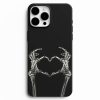 iskelet el ve kalp isareti telefon kilifi