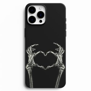 İskelet El Ve Kalp İşareti Telefon Kılıfı
