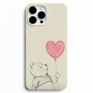 Kalpli Balon Ve Ayı Baskılı Telefon Kılıfı