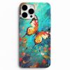 kelebek tasarimli art telefon kilifi