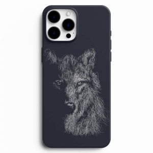 Kurt Siluet Desenli Telefon Kılıfı
