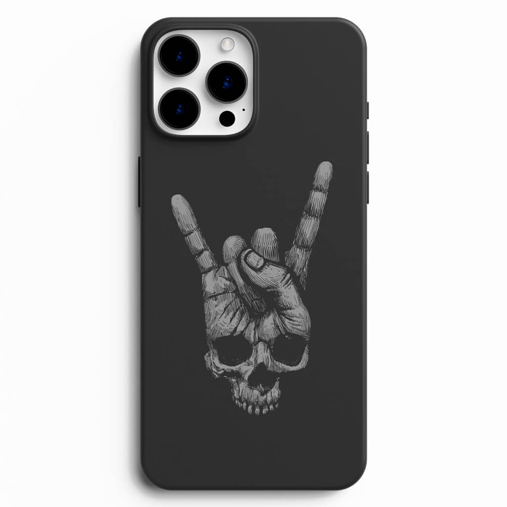 Metal Ve Rock Müziği Selamı Tasarımlı Telefon Kılıfı
