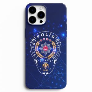 Polis Logosu Tasarımlı İsme Özel Telefon Kılıfı