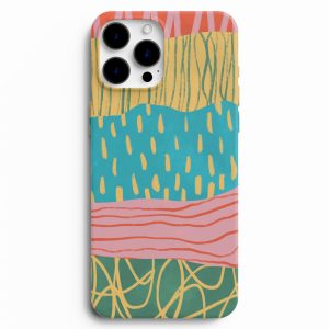 Sanat Art Kolaj Renk Desenli Telefon Kılıfı
