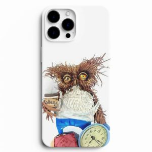 Uykusuz Baykuş Resimli Telefon Kılıfı