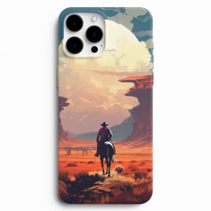 At ve Kovboy Resimli Telefon Kabı