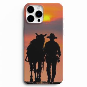 At ve Kovboy Tasarımlı Kişiye Özel Telefon Kılıfı