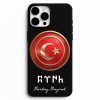 ay yildiz baskili isme ozel telefon kabi