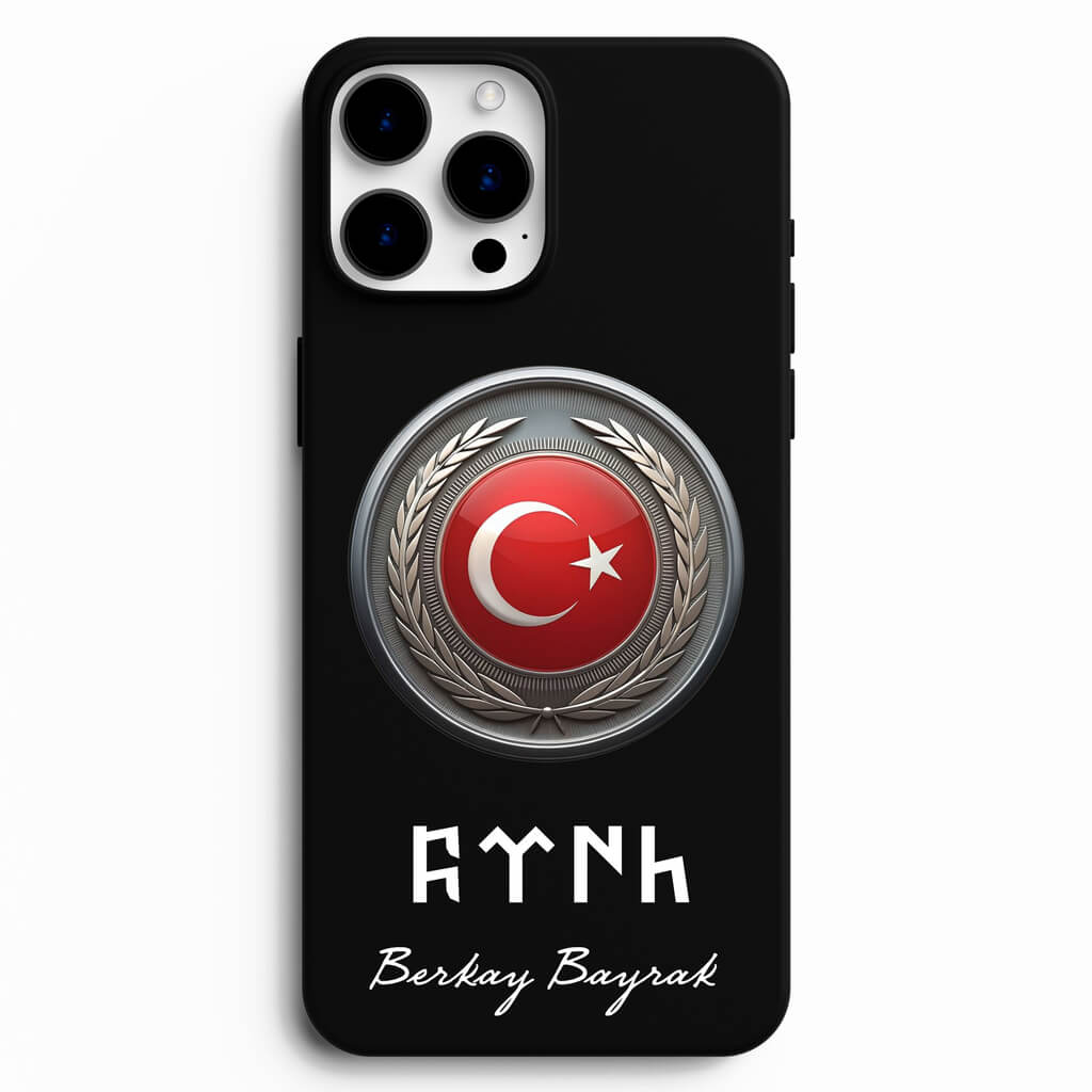 Bayrak Tasarımlı Kişiye Özel Telefon Kabı