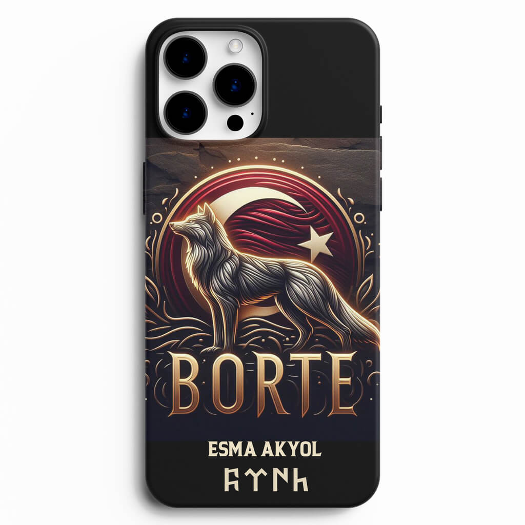 Börte Tasarımlı Ülkücü Telefon Kılıfı