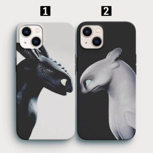 Dişsiz Ejderha Tasarımlı İkili Telefon Kılıfı