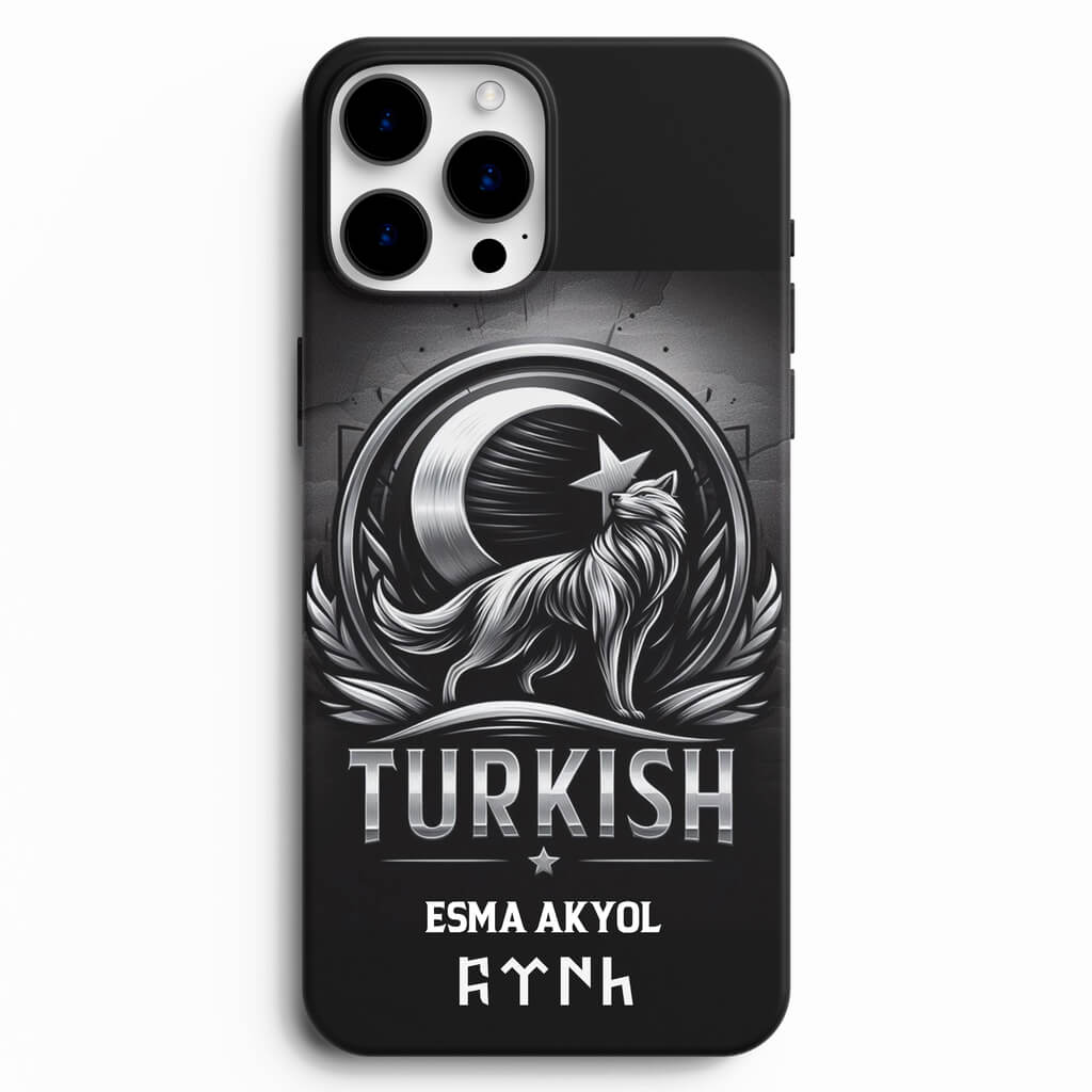 Kurt Baskılı Turkish Tasarımlı Telefon Kılıfı