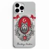 kurt ve ay yildiz baskili kisiye ozel telefon kilifi