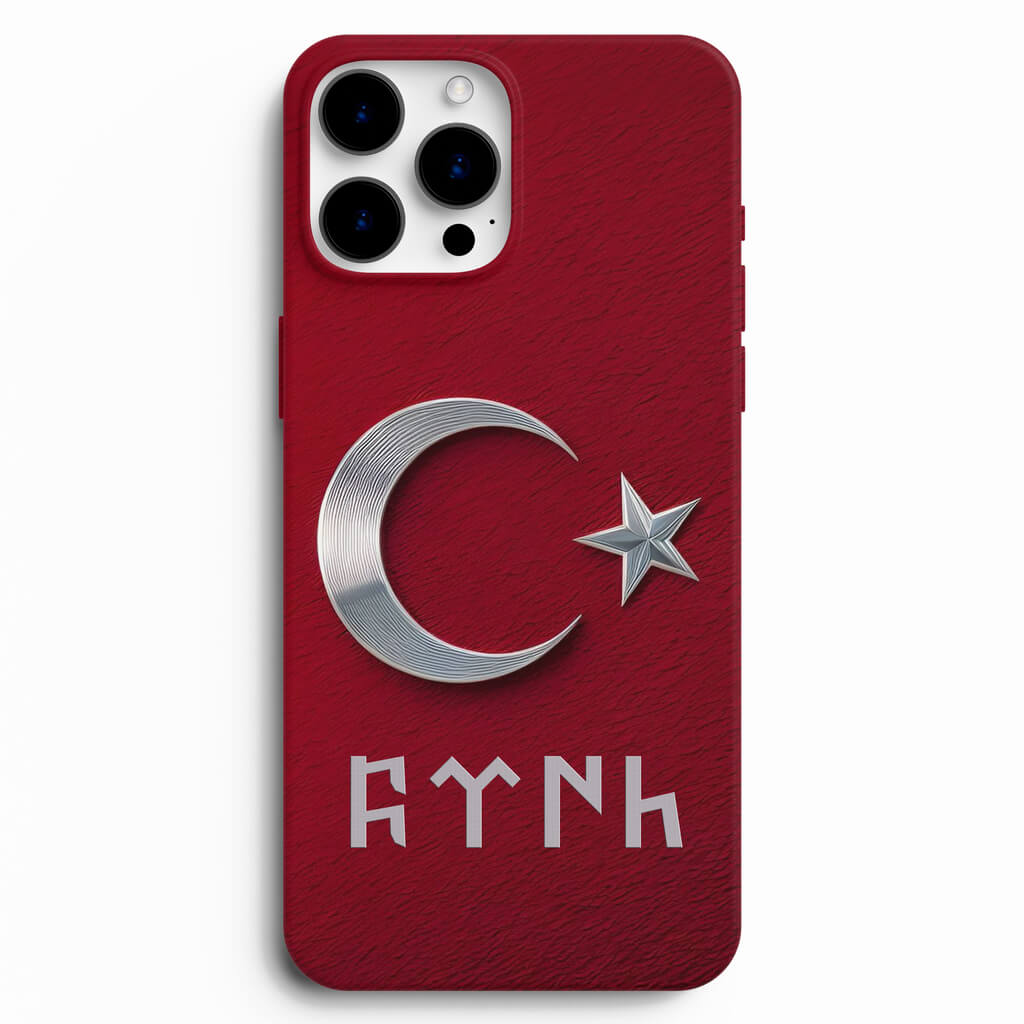 Türk Bayrağı Desenli Telefon Kılıfı