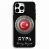 turk bayragi tasarimli isme ozel telefon kabi