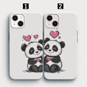 Panda Baskılı İkili Telefon Kılıfı