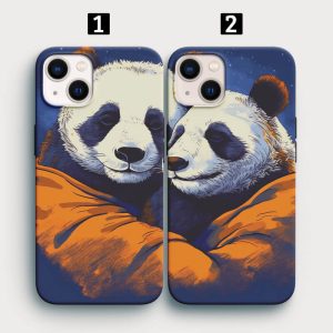 Cool Panda Baskılı İkili Telefon Kılıfı