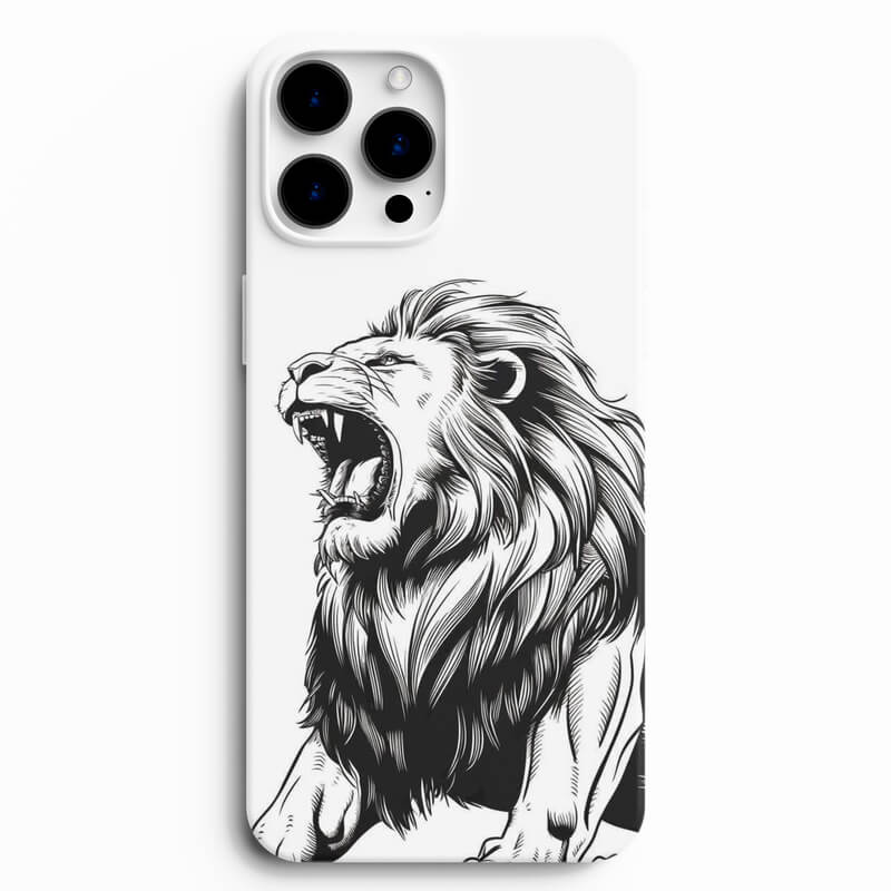 Kükreyen Aslan Tasarımlı Telefon Kılıfı