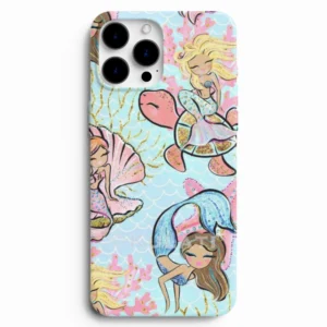 Deniz kızı desenli telefon kılıfı