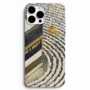 Kâbe yağlı boya telefon kılıfı
