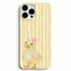 Pastel ördek desenli telefon kılıfı