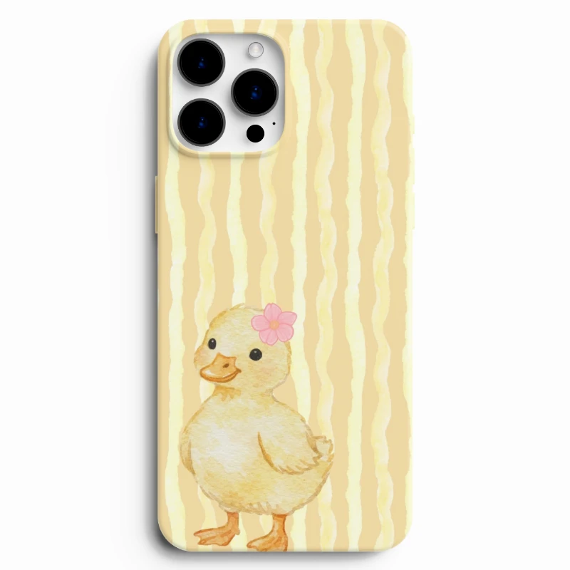 Pastel ördek desenli telefon kılıfı