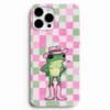 Pembe kovboy kurbağa telefon kılıfı
