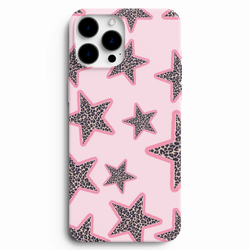 Modern pembe desenli koruyucu telefon kapağı