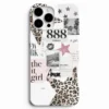 Moda kolaj tasarımlı silikon telefon kılıfıModern yıldız desenli telefon kapağı
