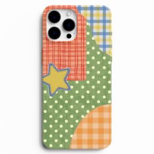 Patchwork yıldız desenli silikon lansman telefon kılıfı
