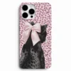 Pembe leopar desenli panter telefon kılıfı tasarımı