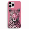Modern leopar illüstrasyonlu silikon telefon kılıfı