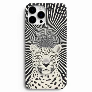Hipnotik leopar figürlü telefon kılıfı tasarımı