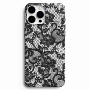 Çiçek motifli dantel telefon kılıfı