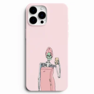 Spa temalı iskelet desenli telefon kılıfı